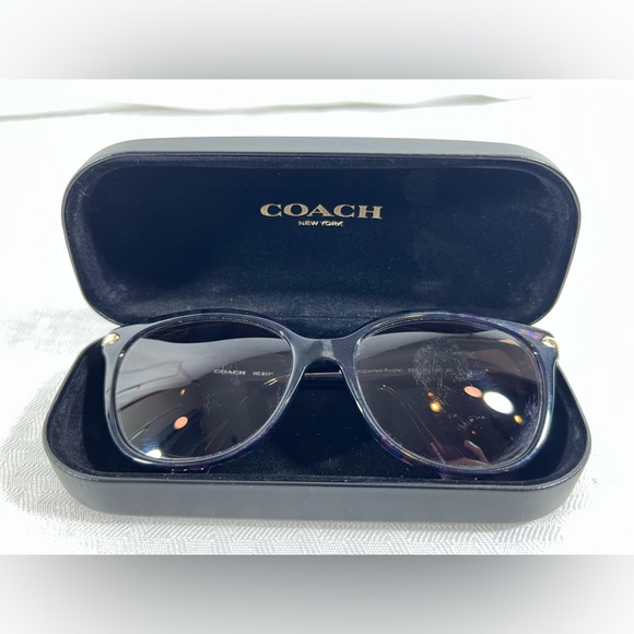 Coach Accessories - 5007: Coach HC8132 Confetti Purple Sunglasses w/ Case has some scratches